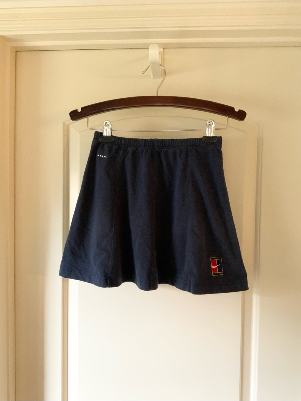 Nike Navy Circle Skirt with Small Logo Patch